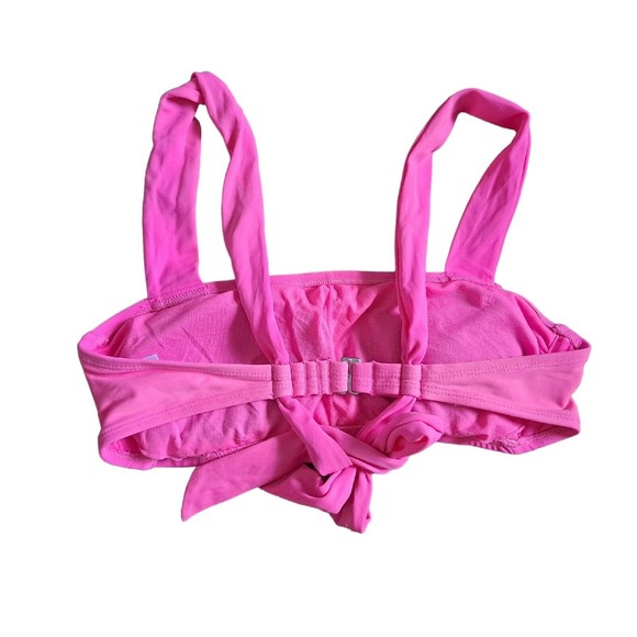 Xhilaration Hot Pink Bikini Top Wide Straps Size S - Picture 3 of 6